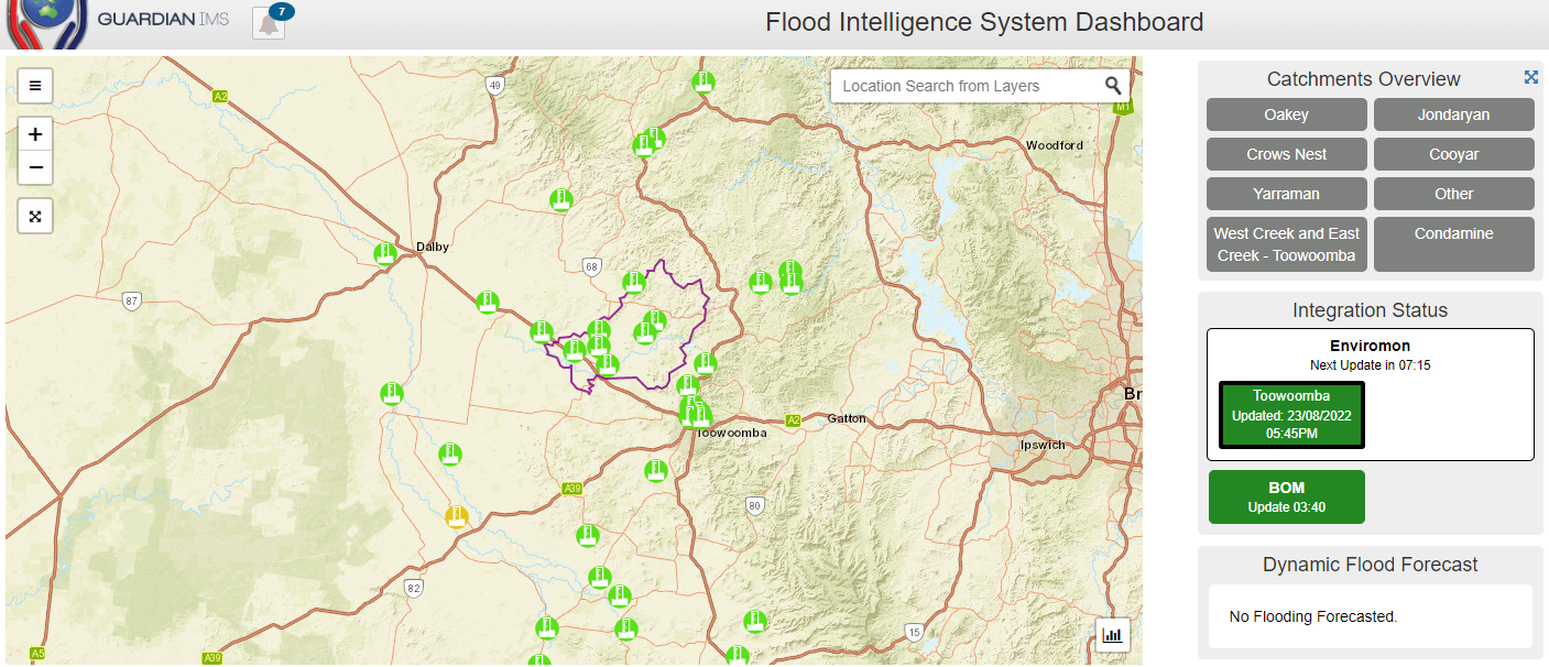 Toowoomba Flood Forecasting System JBP